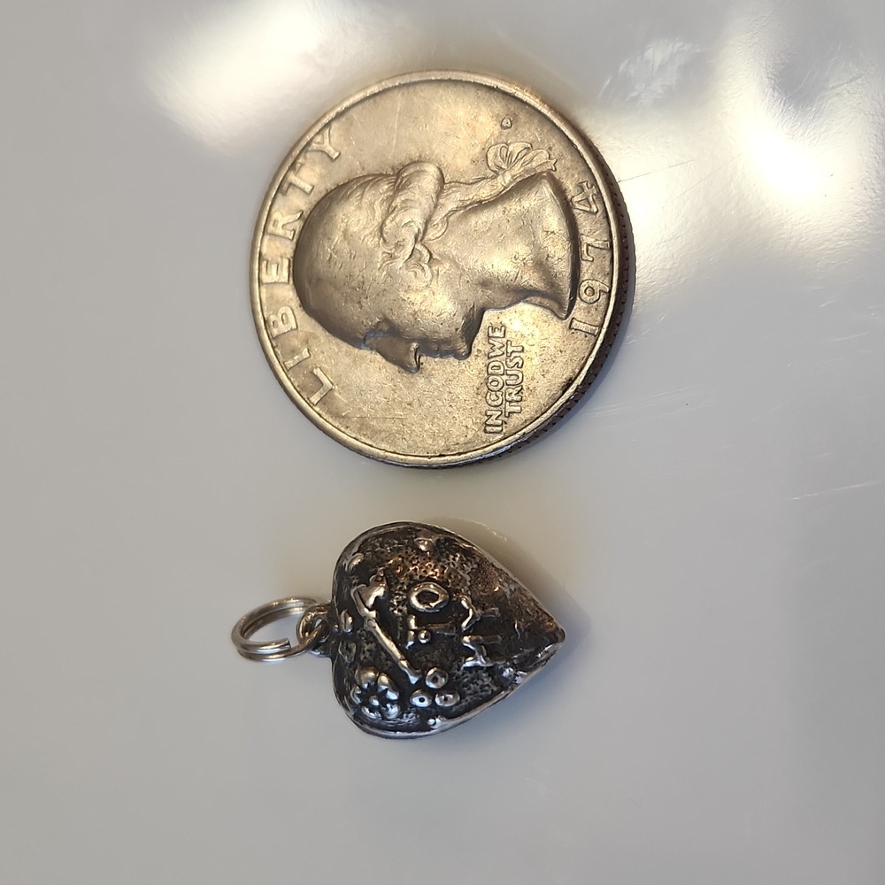 Vintage Sterling Heart Charm Pendant ♥️